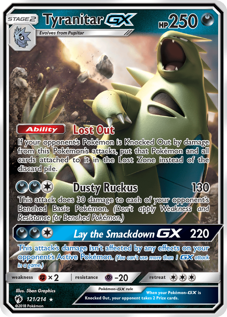 Tyranitar GX card