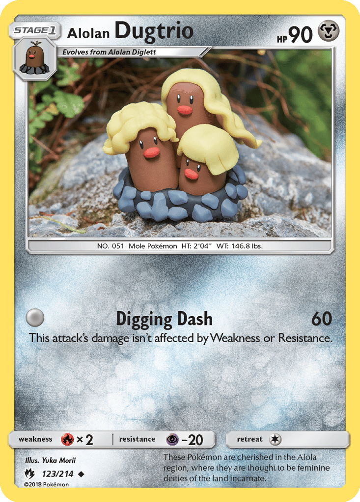 Alolan Dugtrio card