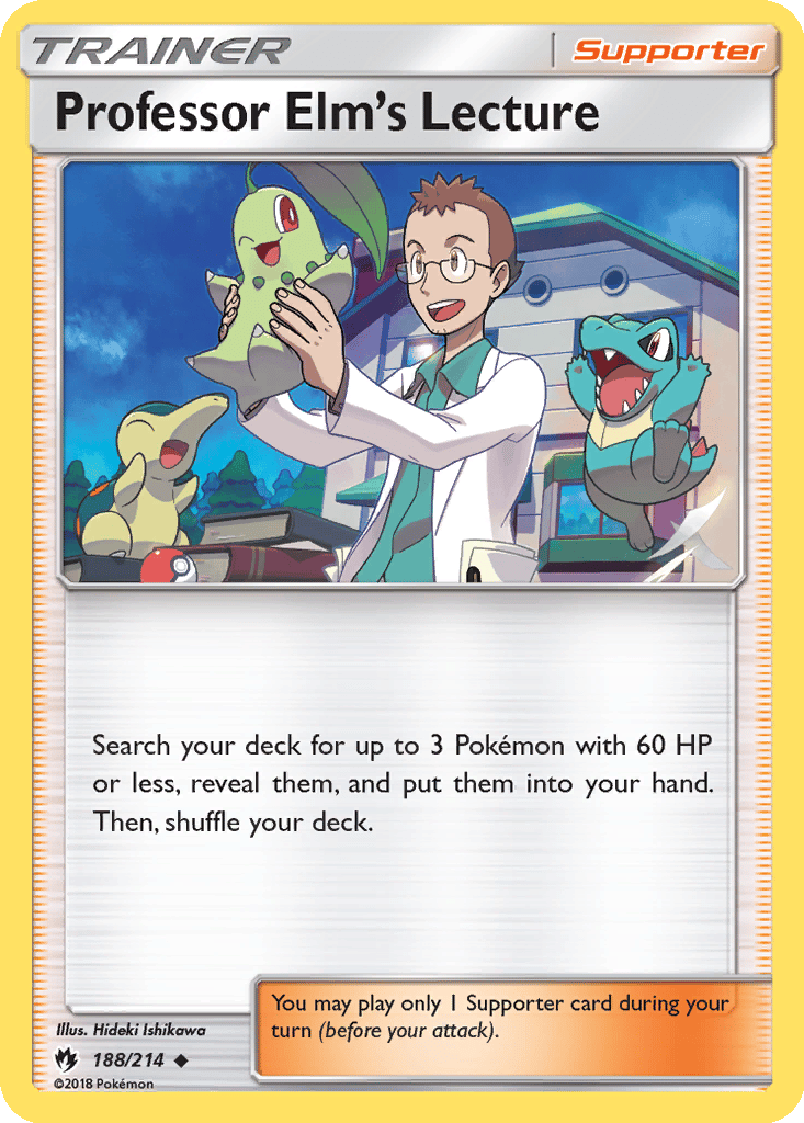 Professor Elm's Lecture card