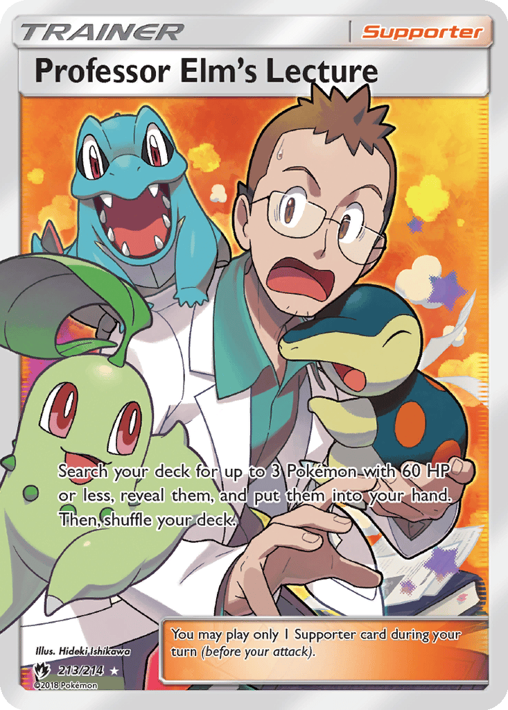 Professor Elm's Lecture card