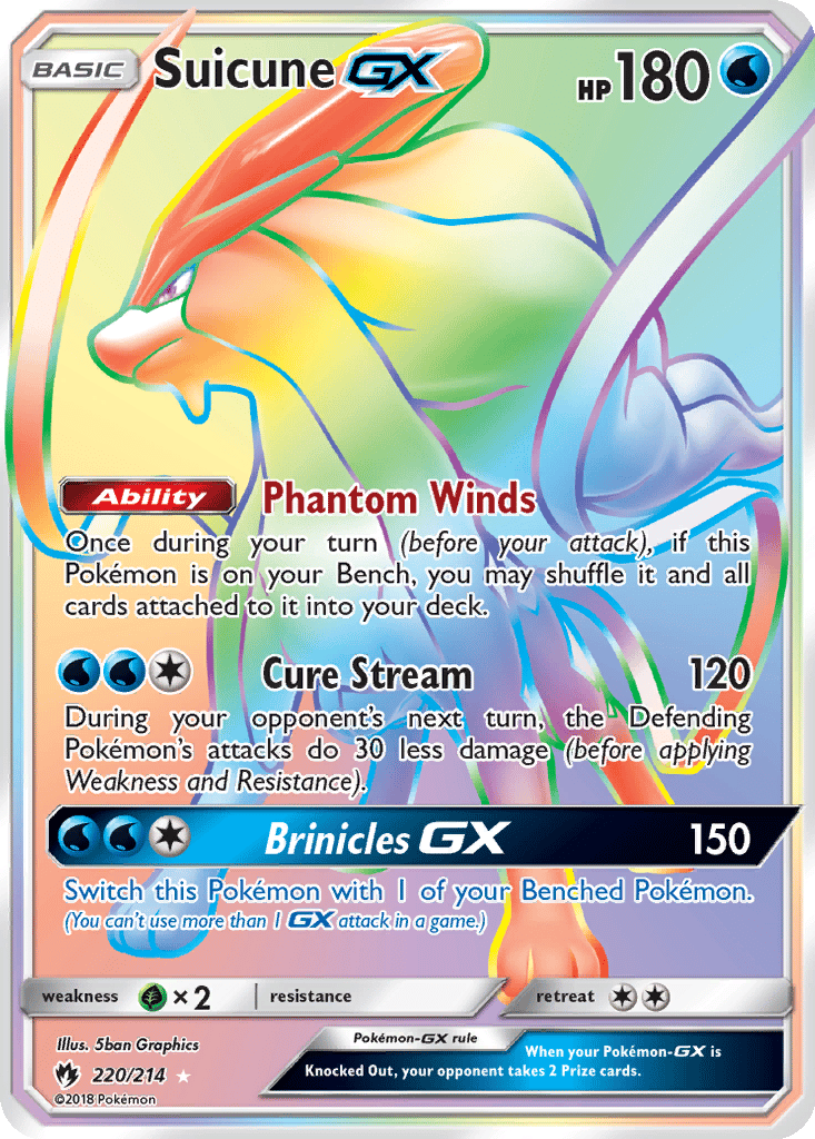 Suicune GX card