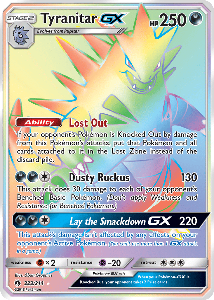 Tyranitar GX card