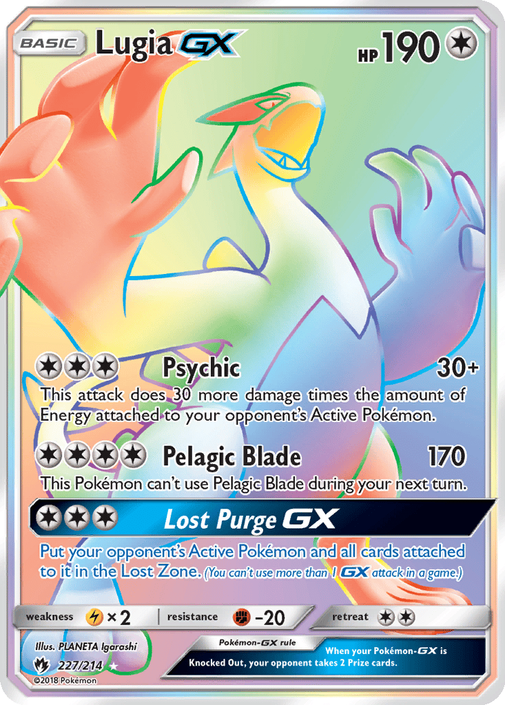 Lugia GX card