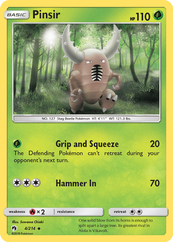 Pinsir card