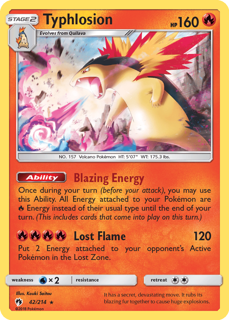 Typhlosion card