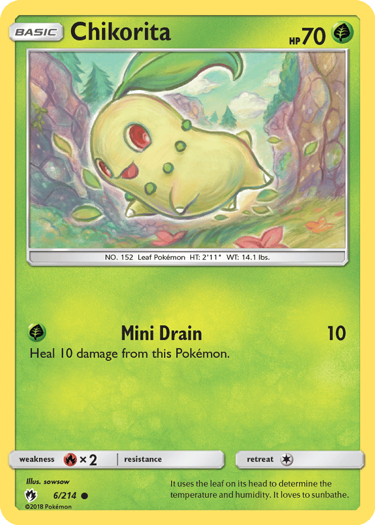 Chikorita card