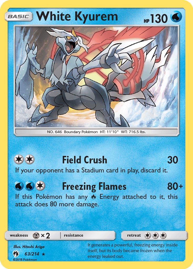 White Kyurem card