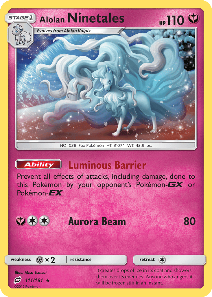 Alolan Ninetales card