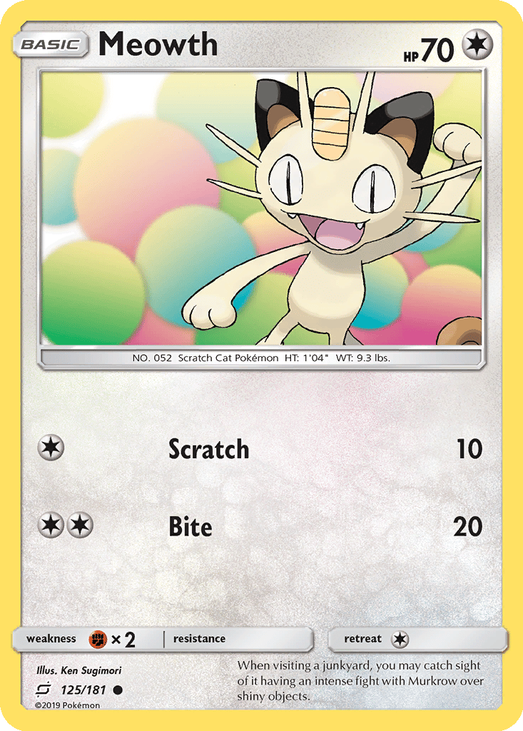 Meowth card