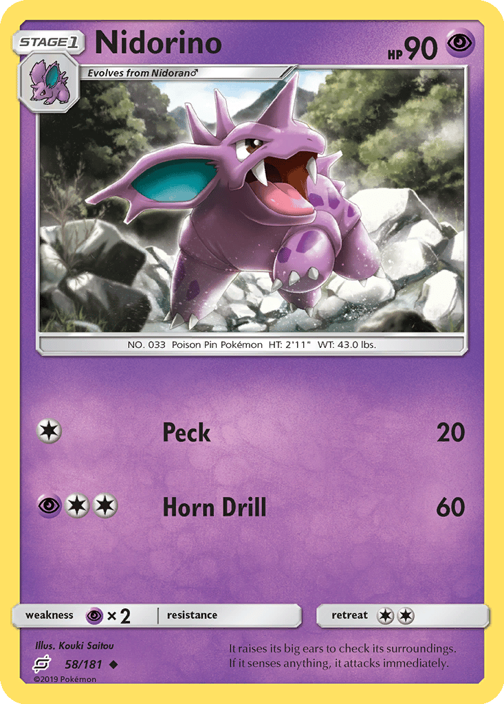 Nidorino card