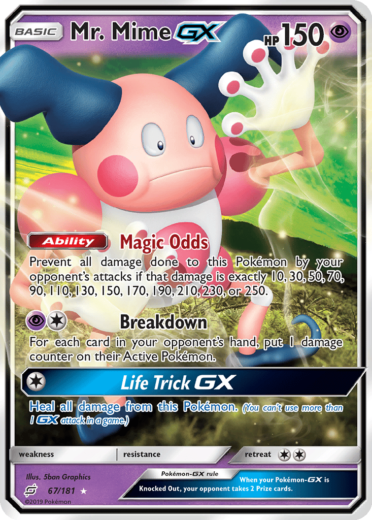 Mr. Mime GX card