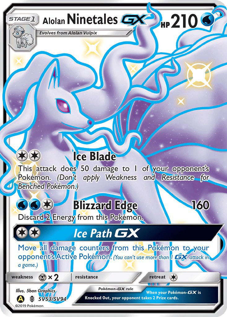 Alolan Ninetales GX card