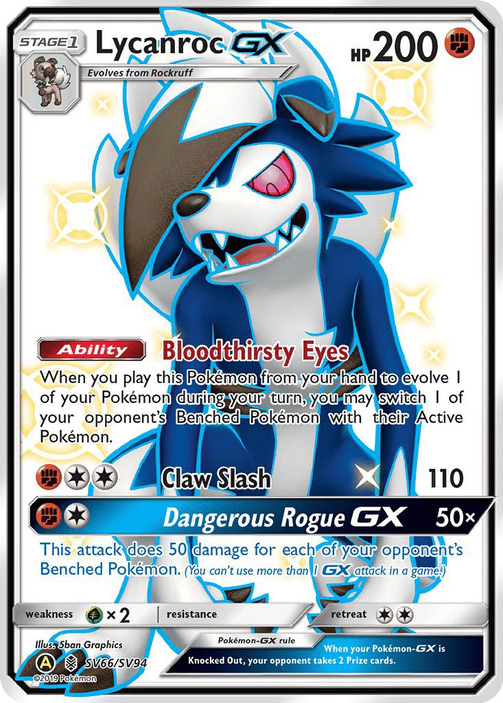 Lycanroc GX card