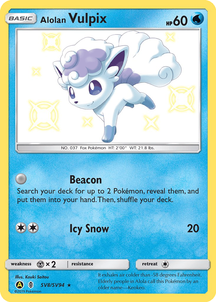 Alolan Vulpix card