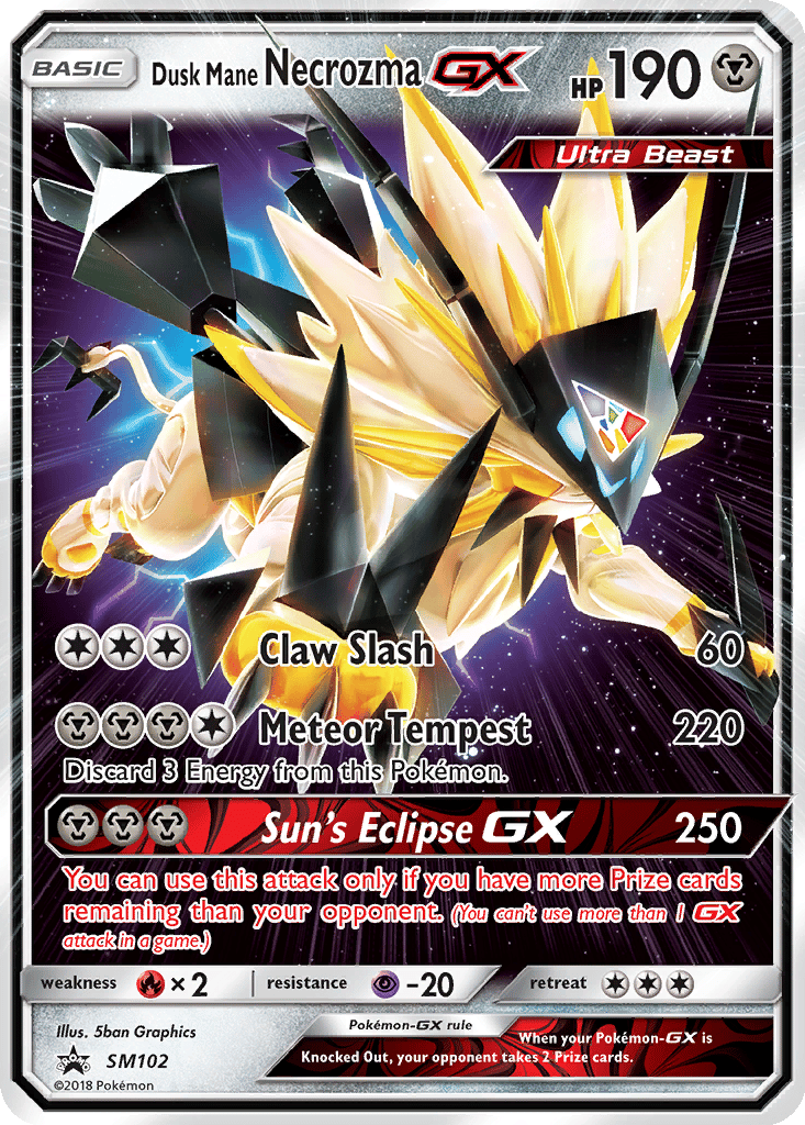 Dusk Mane Necrozma GX card