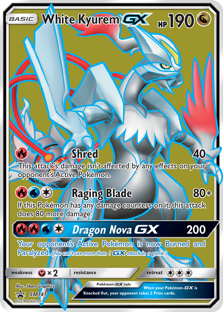 White Kyurem GX card