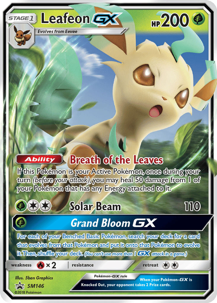Leafeon GX card