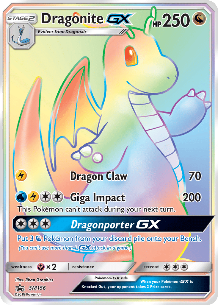 Dragonite GX card