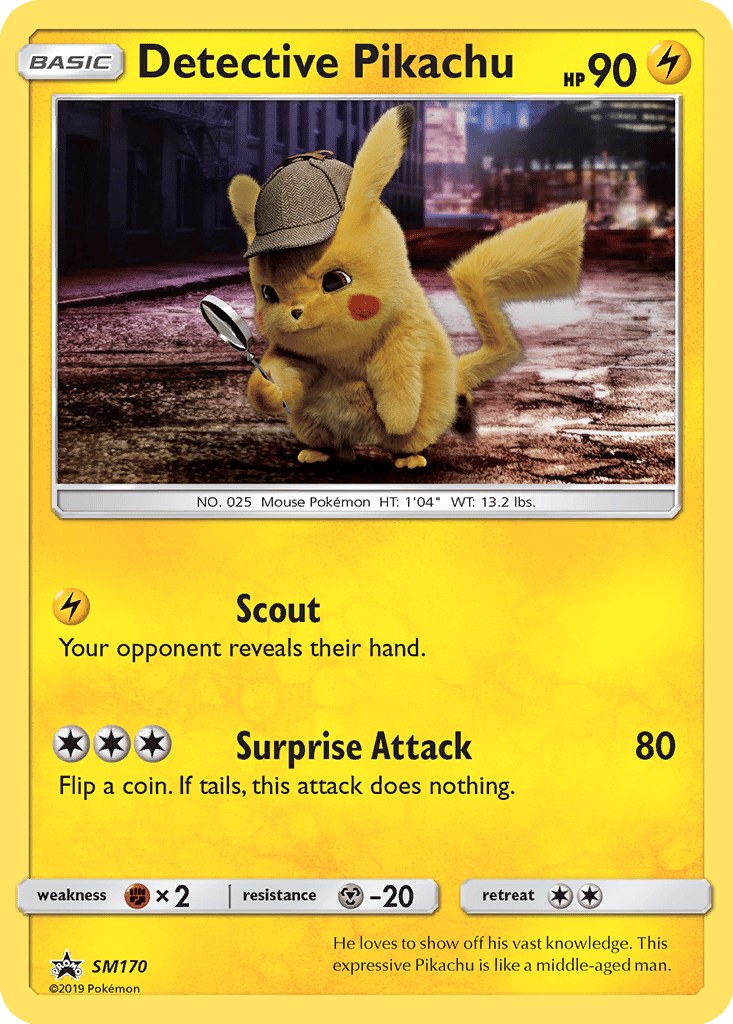 Detective Pikachu card