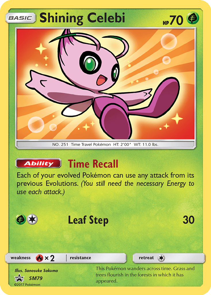 Shining Celebi card