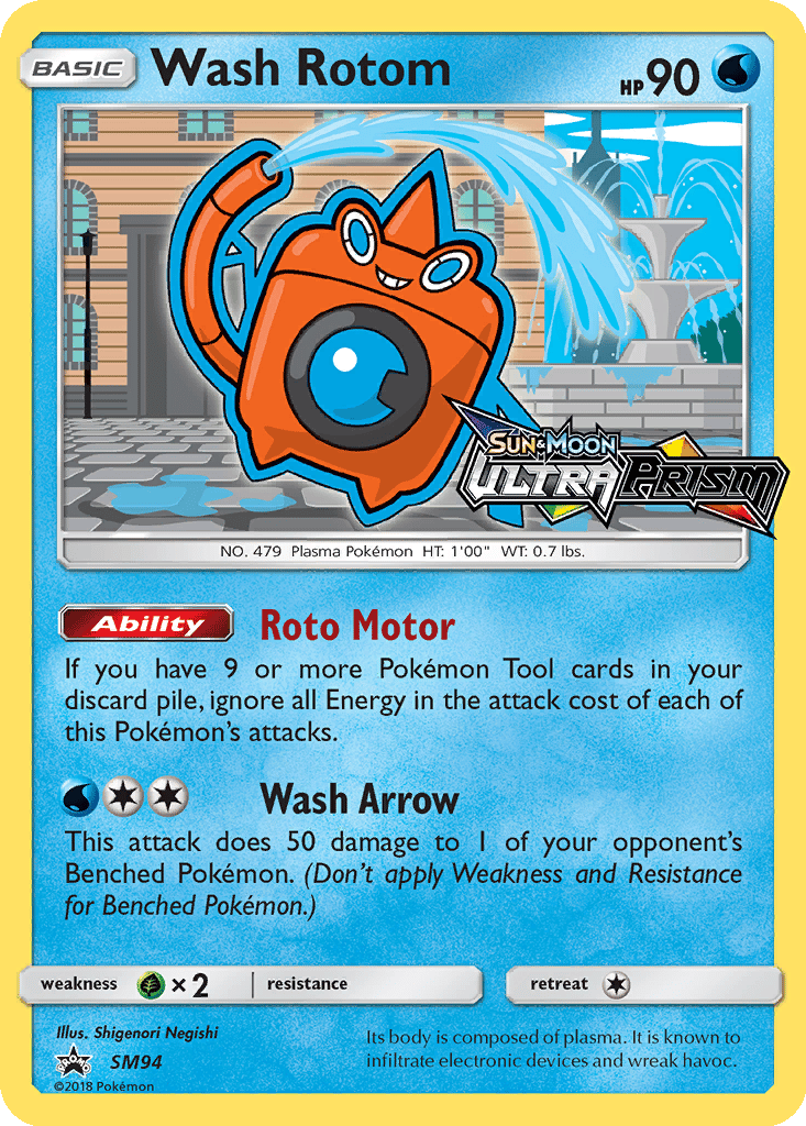 Wash Rotom card