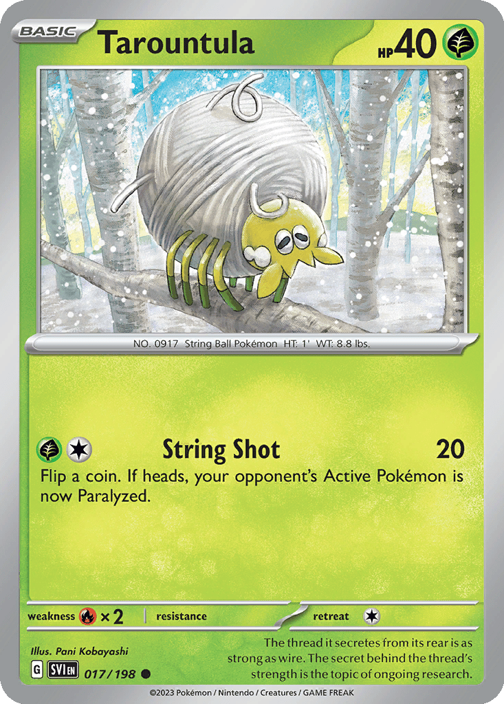 Tarountula card