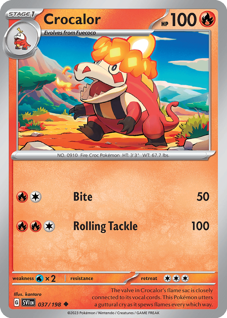 Crocalor card