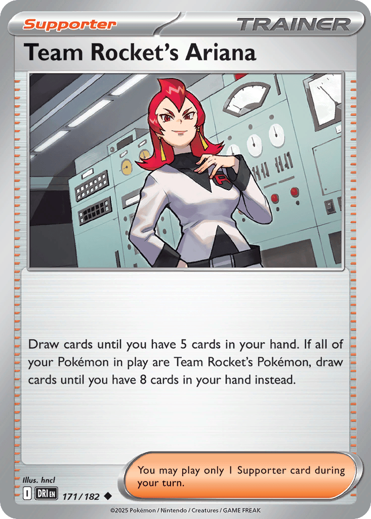 Team Rocket's Ariana card
