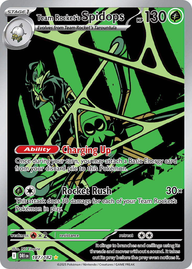 Team Rocket's Spidops card