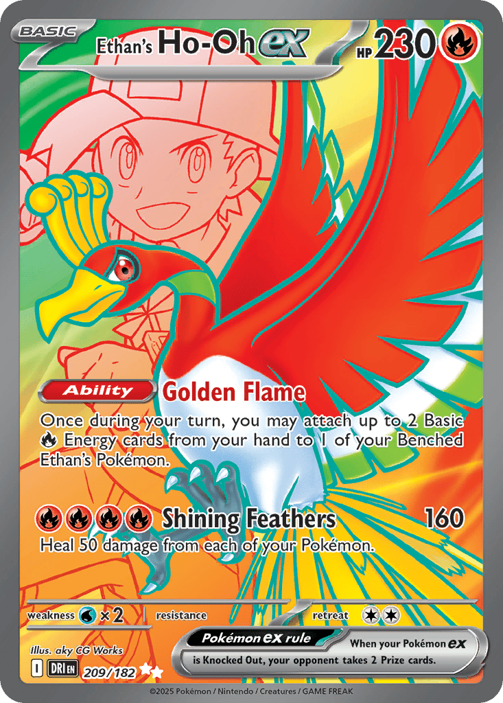 Ethan's Ho-Oh ex card