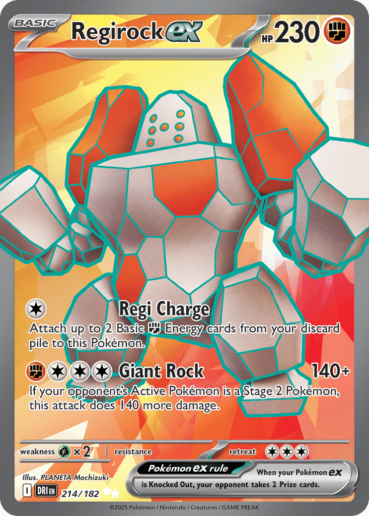 Regirock ex card