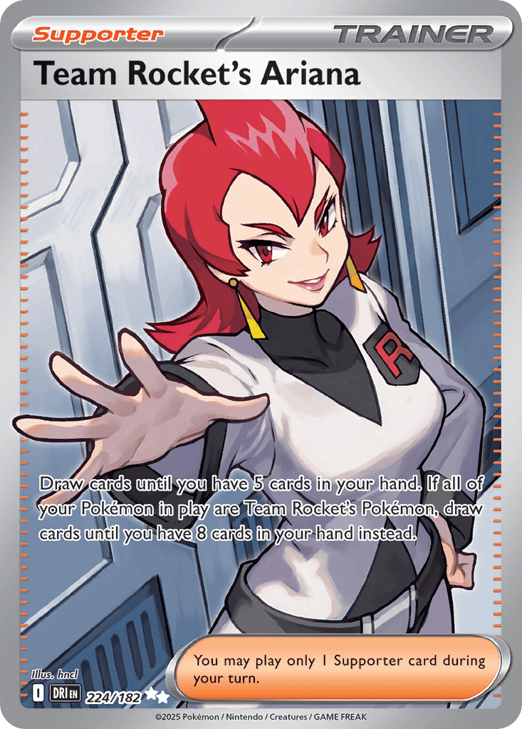 Team Rocket's Ariana card