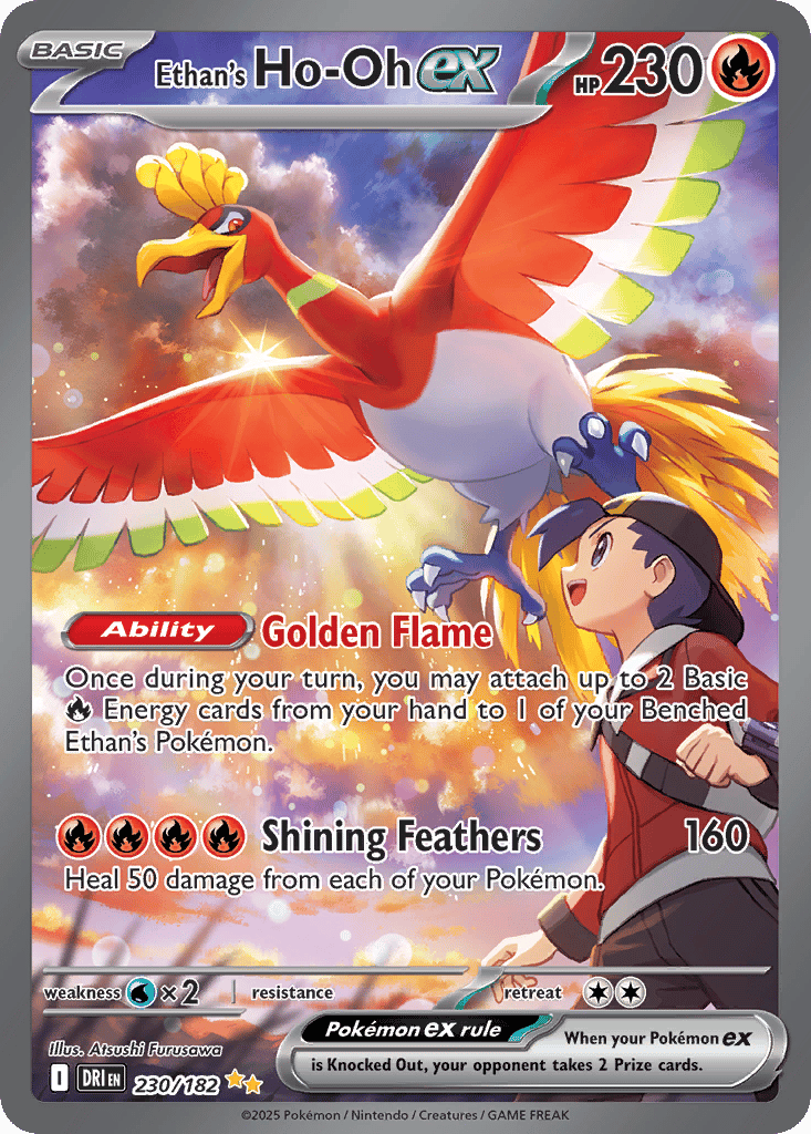Ethan's Ho-Oh ex card