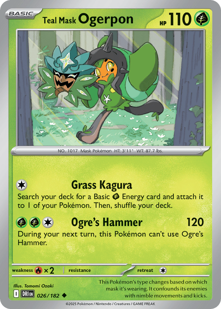 Teal Mask Ogerpon card