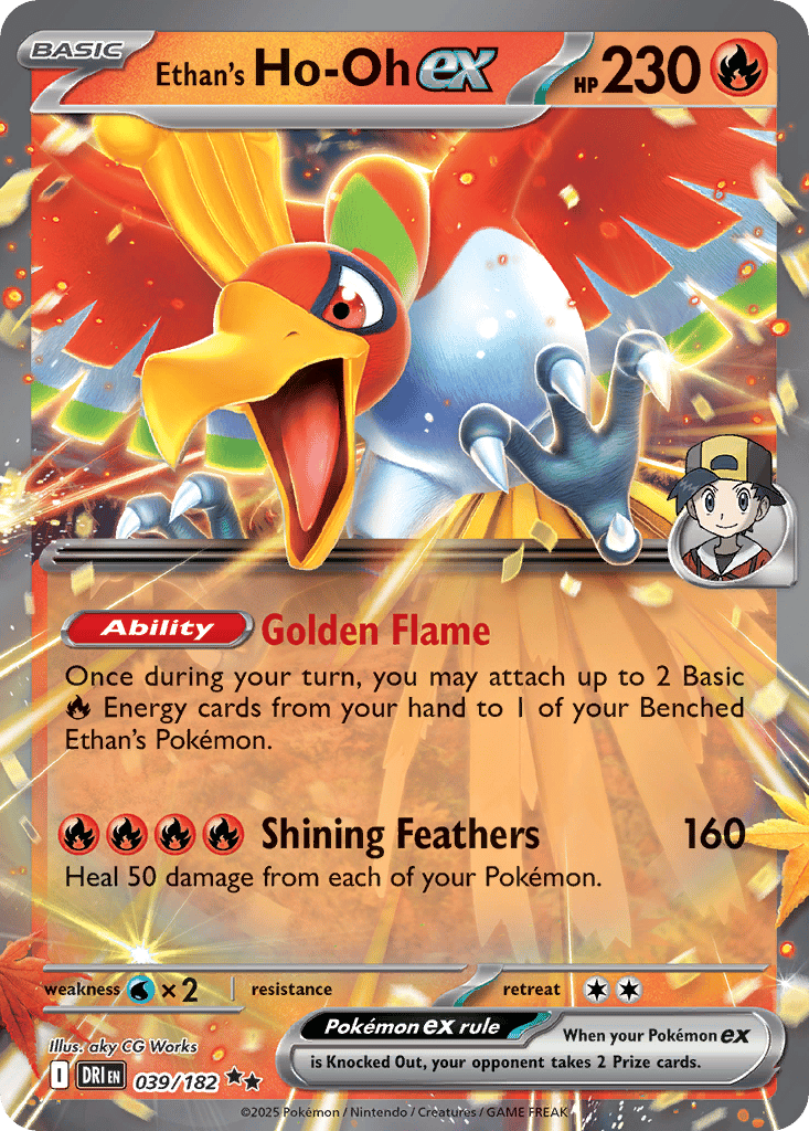 Ethan's Ho-Oh ex card