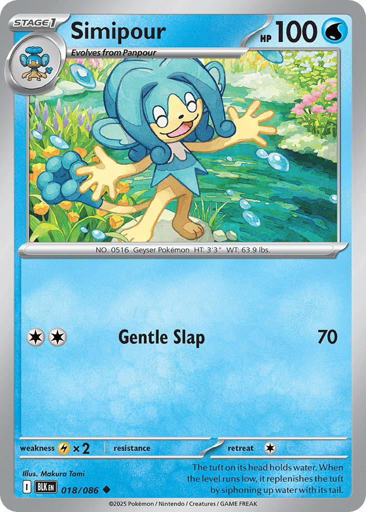 Simipour card