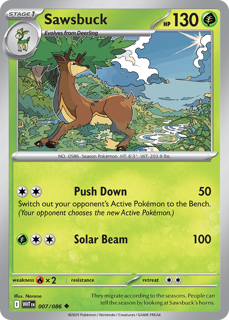 Sawsbuck card