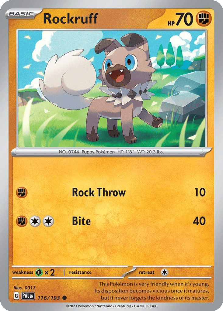 Rockruff card