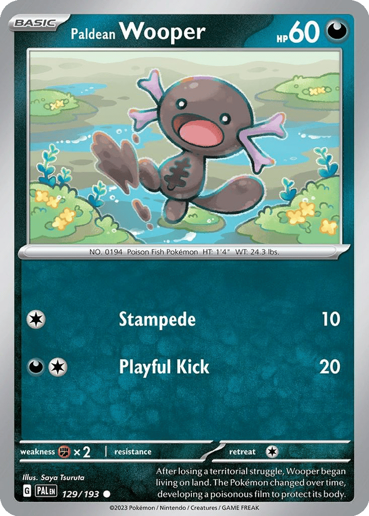 Paldean Wooper card