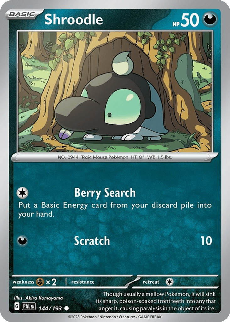shroodle pokemon card The Cards Of Pokmon TCG: Paldea Evolved Part 31: Shroodle Line