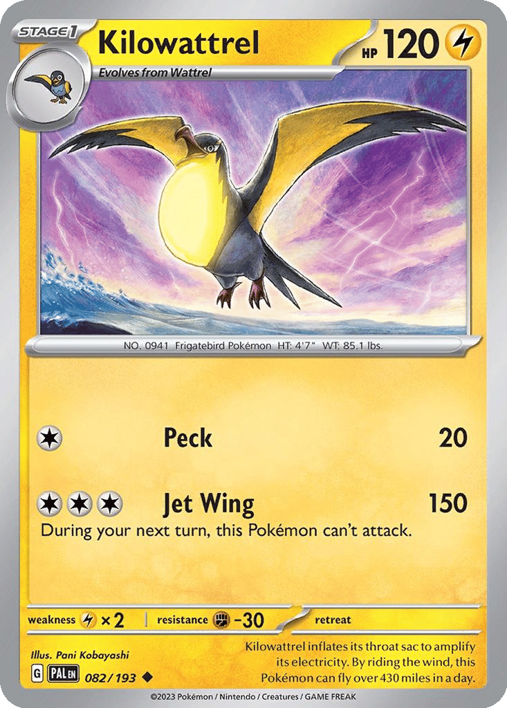 kilowattrel pokemon card value - SV01: Scarlet & Violet Base Set (Dont apply Weakness and Resistance for Benched Pokemon.) Iono's Kilowattrel - 055/159 -