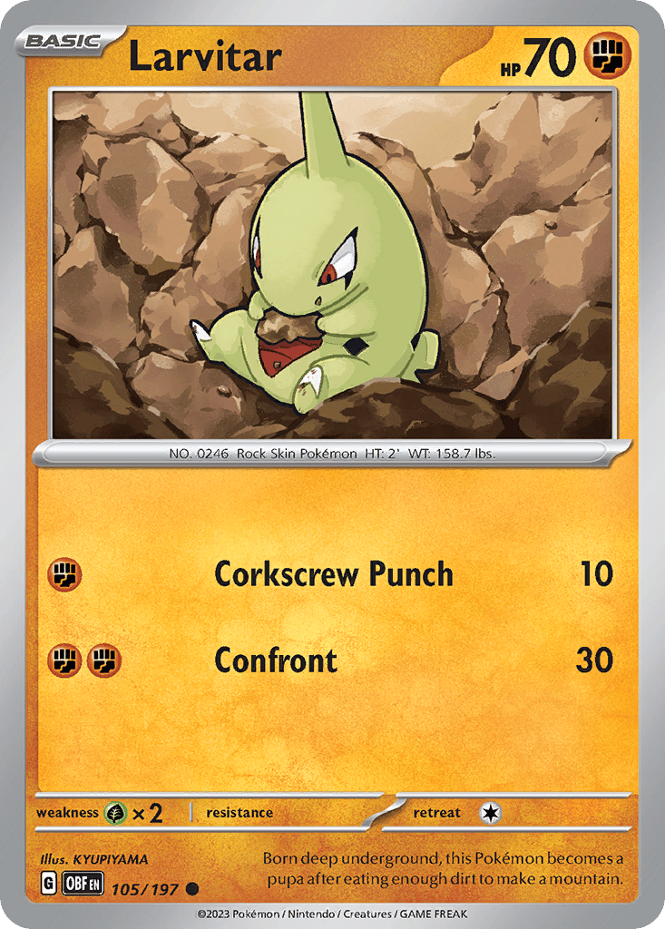 Larvitar card