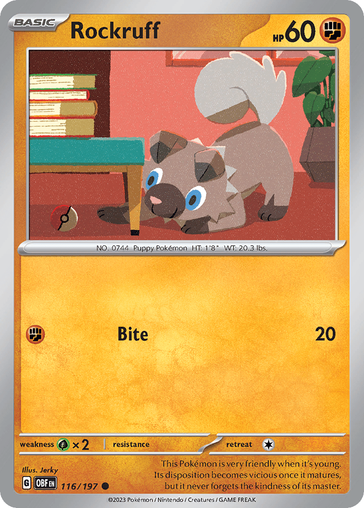 Rockruff card