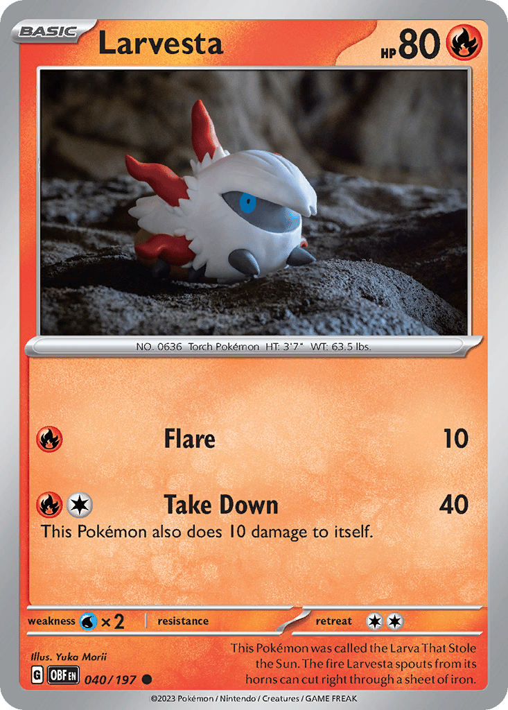 Larvesta メラルバ C XY11 冷酷の反逆者 コミヤトモカズ英語版 Larvesta Cards | Dex - for TCG Collectors