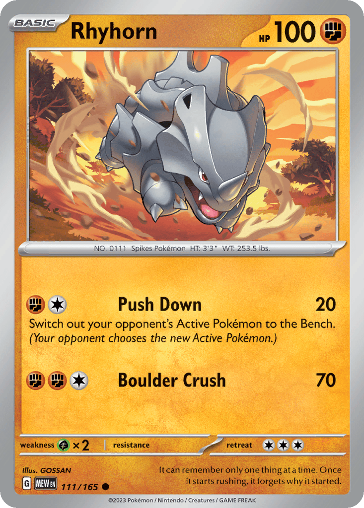 Rhyhorn card