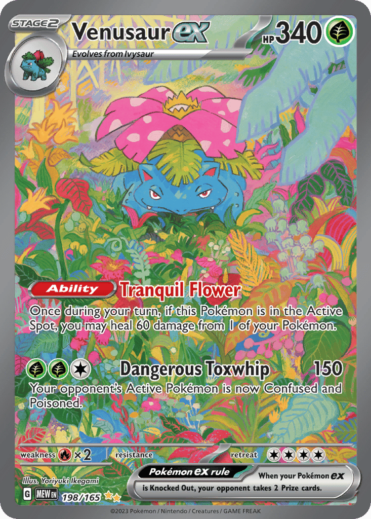 Venusaur ex card
