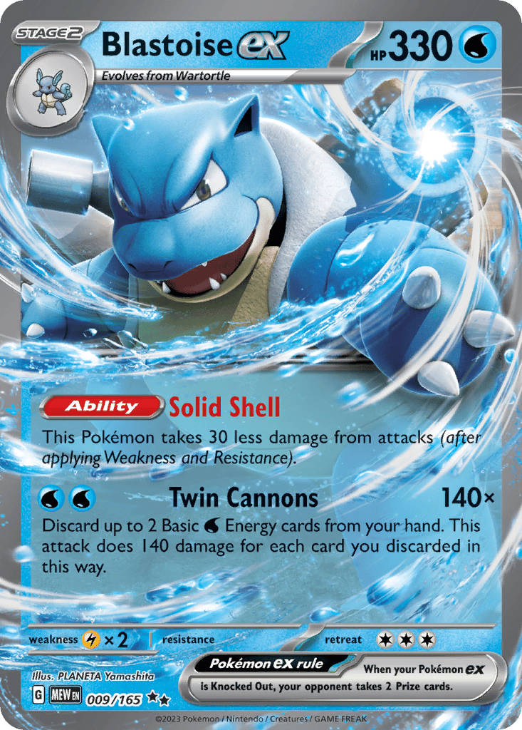 Blastoise ex card