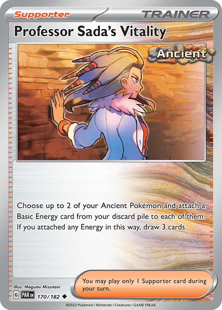 Professor Sada's Vitality card