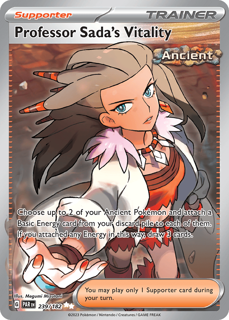 Professor Sada's Vitality card