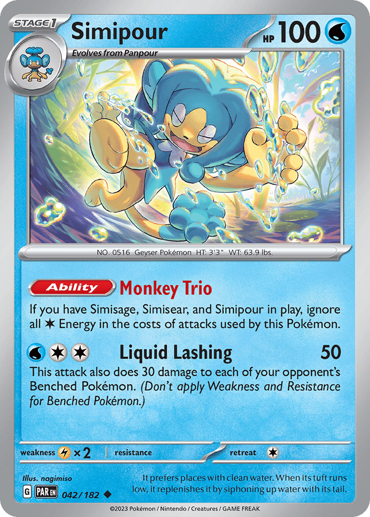 Simipour card